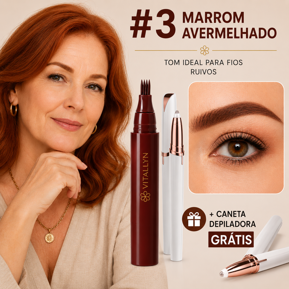 Caneta Micropigmentadora Vitallyn - COMPRE 1 E GANHE + 1 GRÁTIS