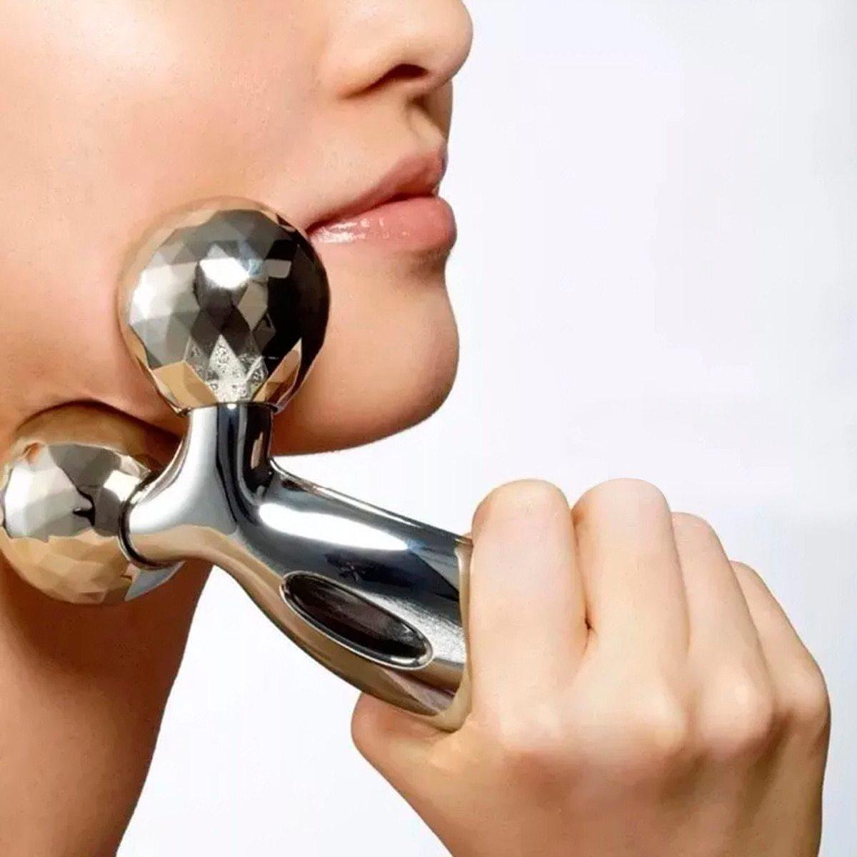 Aparelho Massageador Facial 3D Relaxa Estimula Circulação