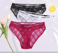 Calcinha de Renda transparente Kit 3PCS