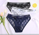 Calcinha de Renda transparente Kit 3PCS