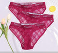Calcinha de Renda transparente Kit 3PCS