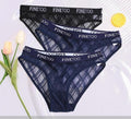 Calcinha de Renda transparente Kit 3PCS
