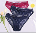 Calcinha de Renda transparente Kit 3PCS