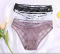 Calcinha de Renda transparente Kit 3PCS