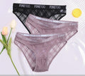 Calcinha de Renda transparente Kit 3PCS