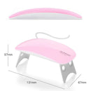 Cabine De Unha Gel Secador De Unhas Esmalte Gel Led Uv 6w Dobrável